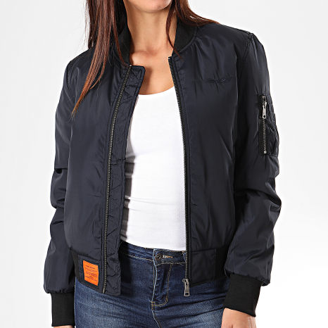 Bombers Original - Bomber azul marino para mujer