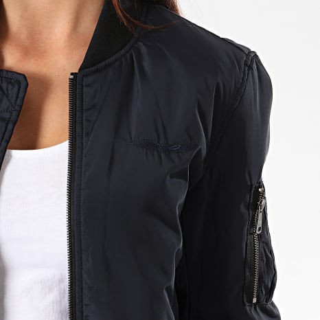 Bombers Original - Bomber azul marino para mujer
