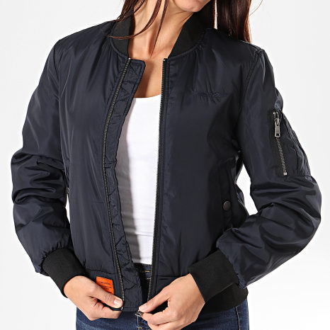 Bombers Original - Bomber azul marino para mujer