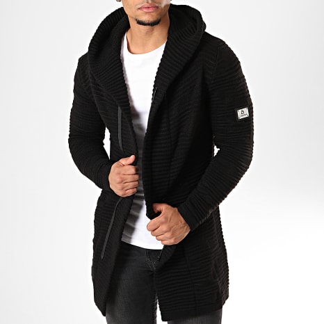 Classic Series - Gilet Zippé Capuche Alex Noir