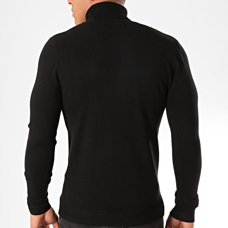 Fusional - Pull Col Roulé ZW001 Noir