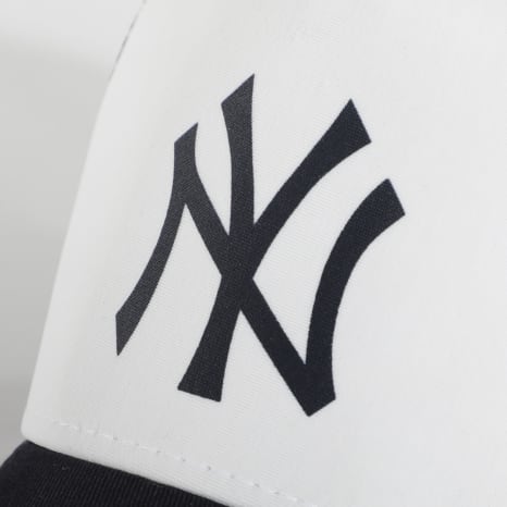 New Era - Gorra Trucker NY New York Yankees Bloque de Color del Equipo 12380796 Blanco Negro