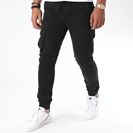 Fusional - XQ05 Pantalón Cargo Negro