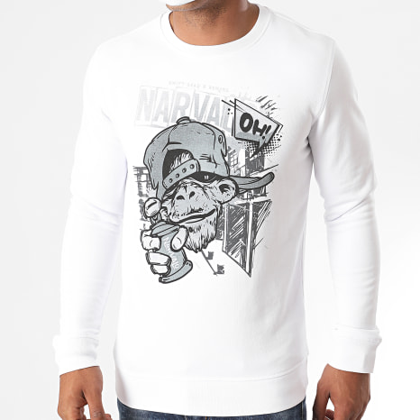 Swift Guad - Sweat Crewneck Narval Oh Blanc