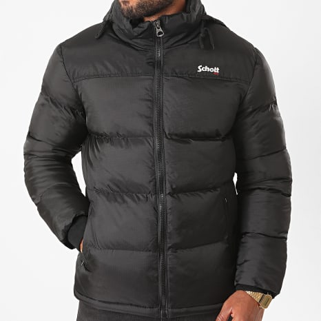 Schott NYC - Casaco com capuz Utah Preto