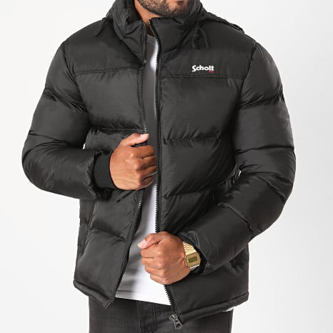 Schott NYC - Casaco com capuz Utah Preto