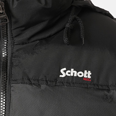 Schott NYC - Casaco com capuz Utah Preto