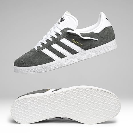 Adidas Originals - Baskets Gazelle BB5480 Dark Grey White Gold Metallic
