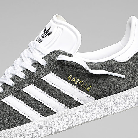Adidas Originals - Baskets Gazelle BB5480 Dark Grey White Gold Metallic