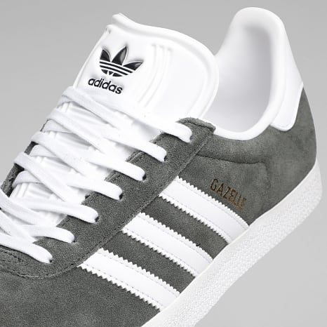 Adidas Originals - Baskets Gazelle BB5480 Dark Grey White Gold Metallic