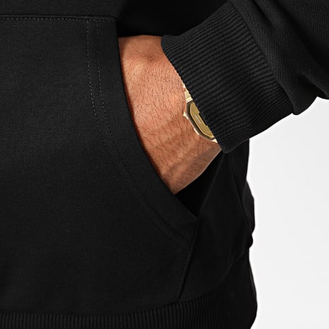Batman - Sudadera Con Capucha De Terciopelo Con Logotipo De Batman Negro Negro