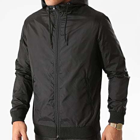 Urban Classics - Coupe-Vent A Capuche Noir