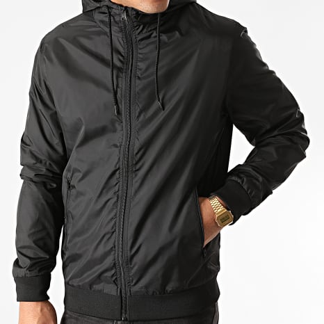 Urban Classics - Coupe-Vent A Capuche Noir