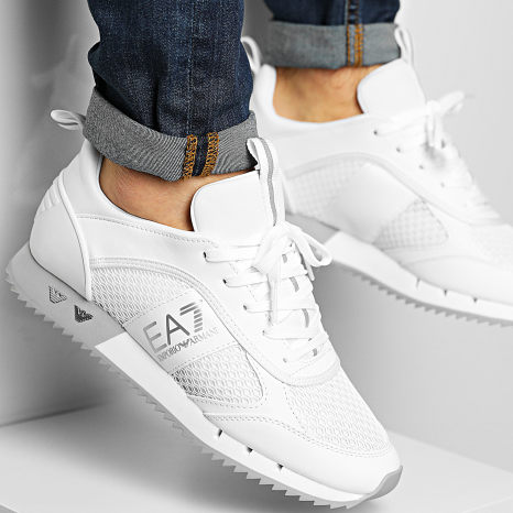 EA7 Emporio Armani - Deportivas X8X027-XK050 Blanco Plata