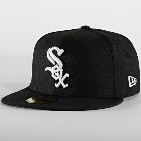New Era - Casquette Fitted 59Fifty AC Perf 12572845 Chicago White Sox Noir
