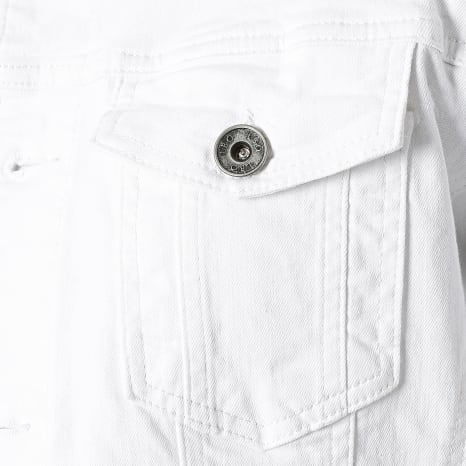 LBO - Spijkerjas met capuchon 1616 Denim Wit