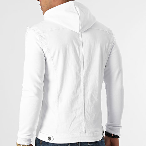 LBO - Spijkerjas met capuchon 1616 Denim Wit