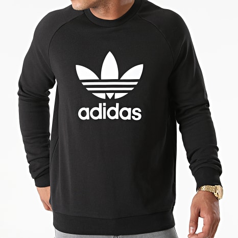 Adidas Originals - Sweat Crewneck Trefoil H06651 Noir