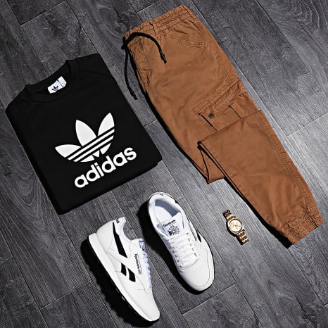 Adidas Originals - Sweat Crewneck Trefoil H06651 Noir