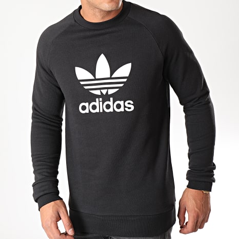 Adidas Originals - Sweat Crewneck Trefoil H06651 Noir