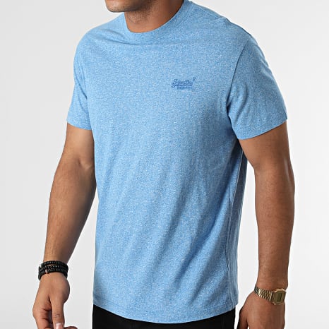 Superdry - Camiseta Vintage Logo Bordado M1011245A Heather Blue