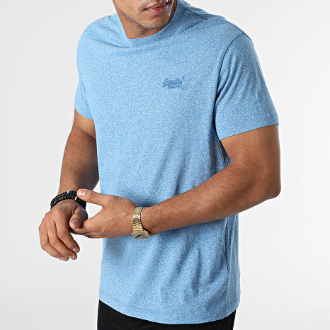 Superdry - Camiseta Vintage Logo Bordado M1011245A Heather Blue