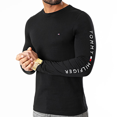 Tommy Hilfiger - Tee Shirt Long Sleeve Logo 9096 Black