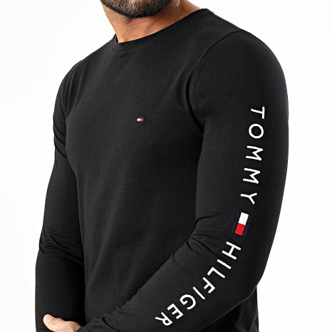 Tommy Hilfiger - Tee Shirt Long Sleeve Logo 9096 Black