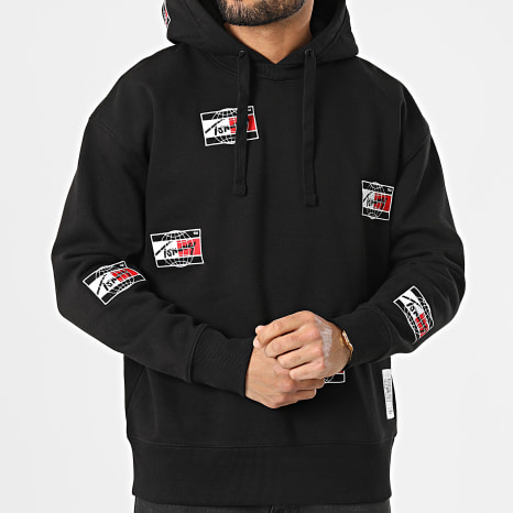 Tommy Jeans - Sweat Capuche Timeless Distort 2386 Noir