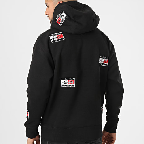 Tommy Jeans - Sweat Capuche Timeless Distort 2386 Noir