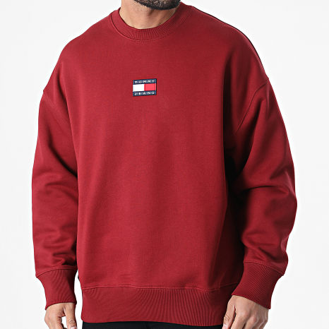 Tommy Jeans - Sweat Crewneck Tommy Badge 0911 Bordeaux
