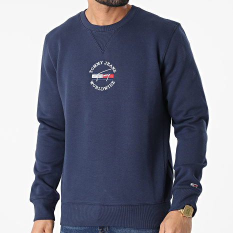 Tommy Jeans - Sweat Crewneck Timeless Tommy 2 2381 Bleu Marine