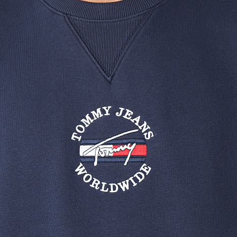 Tommy Jeans - Sweat Crewneck Timeless Tommy 2 2381 Bleu Marine