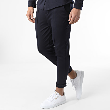 Frilivin - Ensemble Chemise Manches Longues Pantalon Bleu Marine