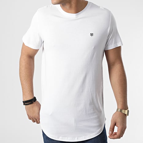 Jack And Jones - Lot De 5 Tee Shirts Oversize Brody Blanc Bleu Marine Noir Vert Kaki Bordeaux