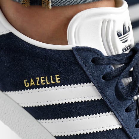 Adidas Originals - Gazelle BB5478 Collegiate Navy Wit Goud Metallic Sneakers
