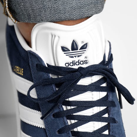 Adidas Originals - Gazelle BB5478 Collegiate Navy Wit Goud Metallic Sneakers