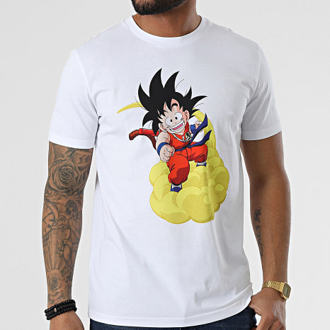 Dragon Ball Z - Camiseta Goku Nube Mágica Blanca
