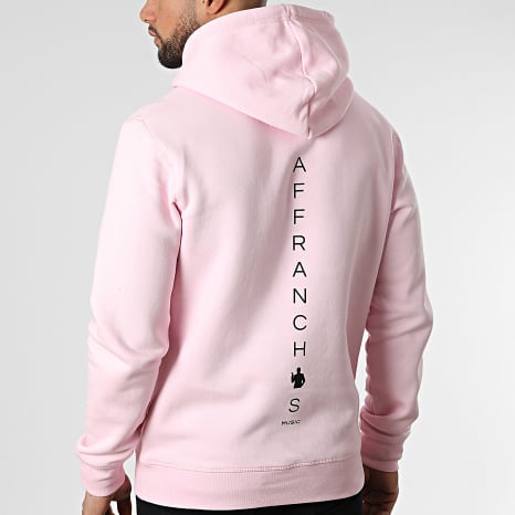 Fianso - Sudadera con capucha Vertical Back rosa negro
