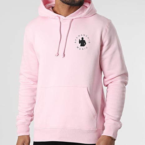 Fianso - Sudadera con capucha Vertical Back rosa negro