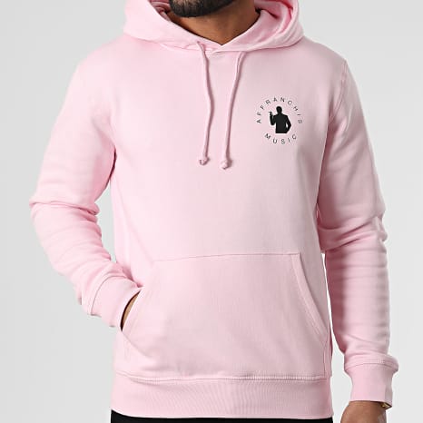 Fianso - Sudadera con capucha Vertical Back rosa negro