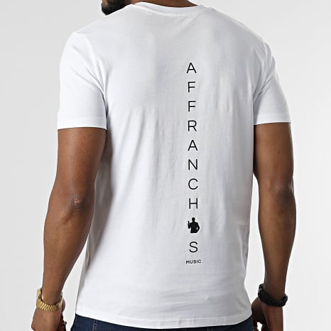 Fianso - Camiseta Espalda Vertical Blanco Negro