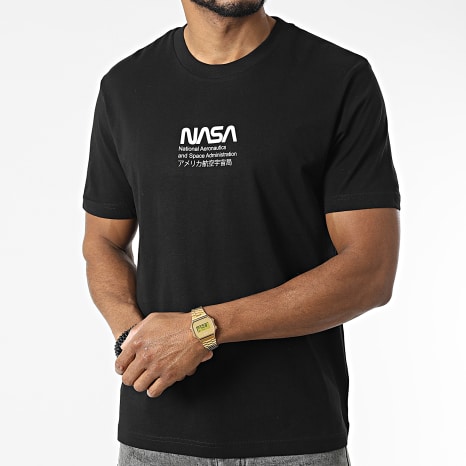 NASA - Oversize Large Admin 2 Camiseta Negro Blanco Naranja