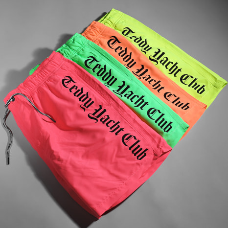 Teddy Yacht Club - Short De Bain Flash Series Vert Fluo