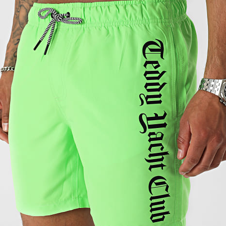 Teddy Yacht Club - Short De Bain Flash Series Vert Fluo