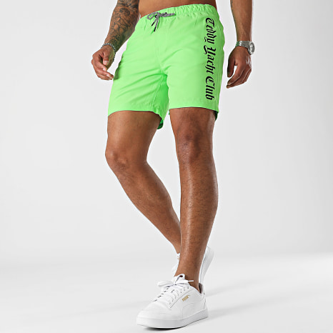 Teddy Yacht Club - Short De Bain Flash Series Vert Fluo