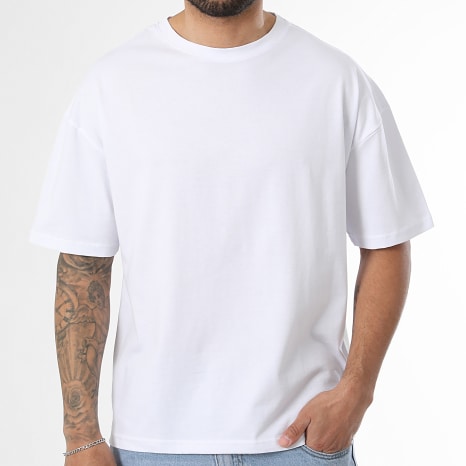 LBO - Lot de 2 Tee Shirts Oversize Large 2567 Noir Blanc
