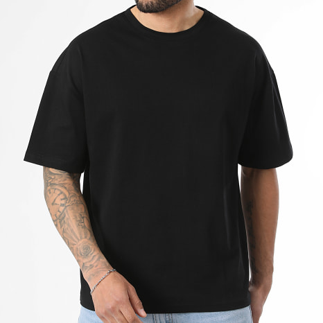 LBO - Lot de 2 Tee Shirts Oversize Large 2567 Noir Blanc