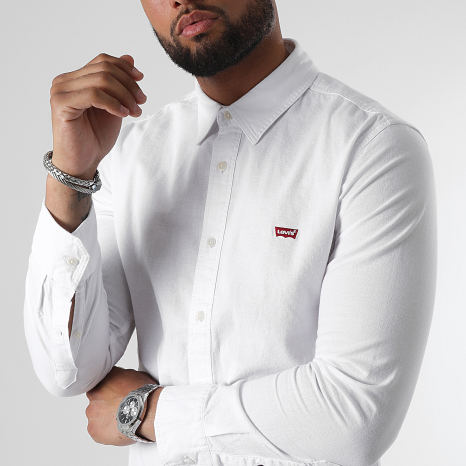 Levi's - Chemise Manches Longues SLIM FIT Blanc