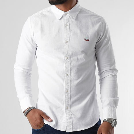 Levi's - Chemise Manches Longues SLIM FIT Blanc